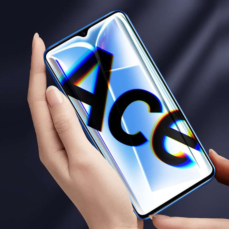 [买2送手机壳]轻万适用opporenoace钢化膜非全屏高清透明防摔贴膜oppo手机保护膜全玻璃高清大图