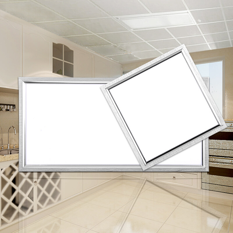 集成吊顶灯led平板灯铝扣板吸顶灯嵌入式led厨房灯30x60长灯68瓦今日