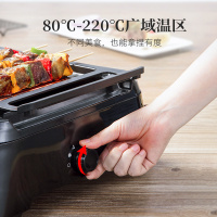 大宇(DAEWOO)电烧烤炉家用电烤炉无烟烧烤多功能电烤盘 韩式烤肉机 适合3-5人SK1黑色