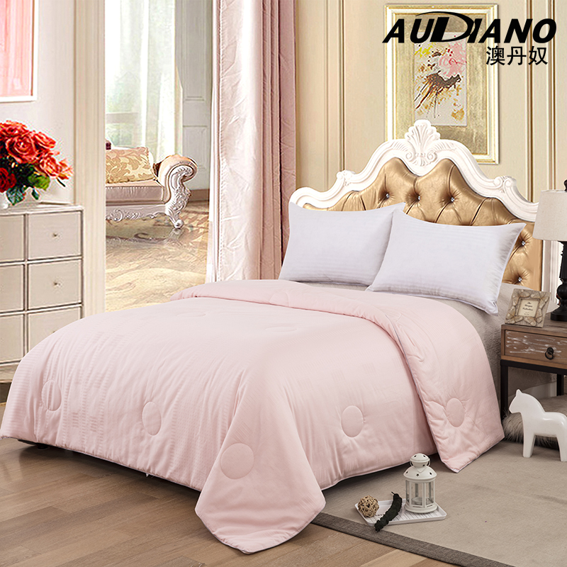 澳丹奴家纺audiano全棉纯色提花加厚保暖大豆优质纤维春秋被保暖被芯