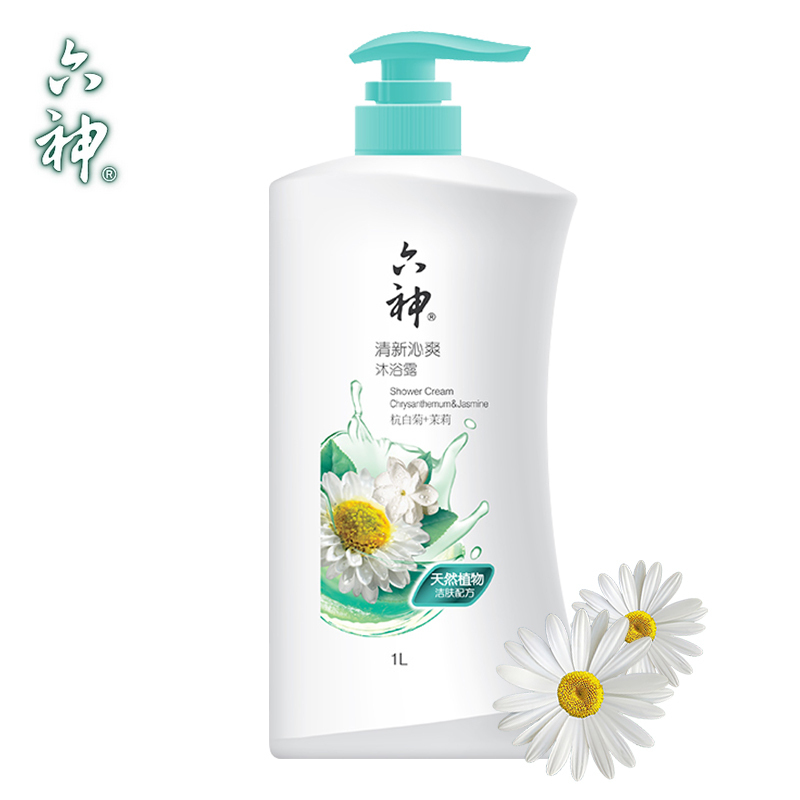 六神 清新沁爽 沐浴露(杭白菊+茉莉)1L(单位:瓶 )