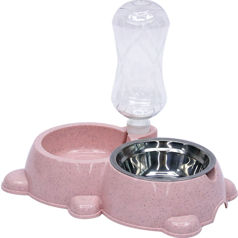 狗狗饮水器自动喂食器狗饭盆宠物泰迪狗粮碗双碗宠物猫自动饮水机高清大图