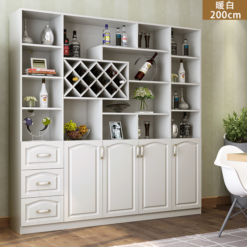 符象欧式入户酒柜鞋柜一体客厅酒柜靠墙餐厅隔断定制现代餐边柜展示柜