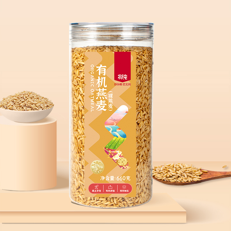 北纯 有机燕麦-(罐装)660g*2罐高清大图