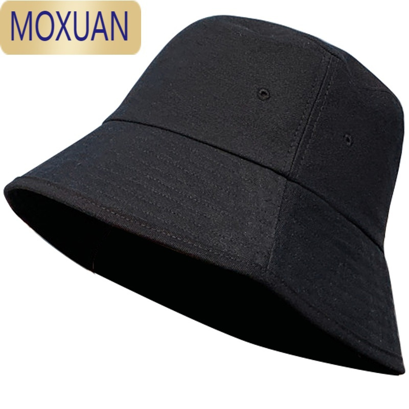 MOXUAN渔夫帽潮流黑色盆帽夏季百搭日系水桶帽春秋防晒遮阳太阳帽女帽子