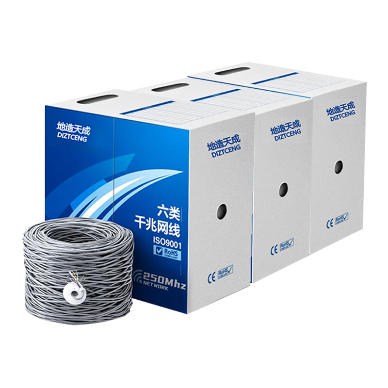 地造天成 LFH305MB 六类非屏蔽 网线 305.00 米/箱 (计价单位:箱) 灰色高清大图