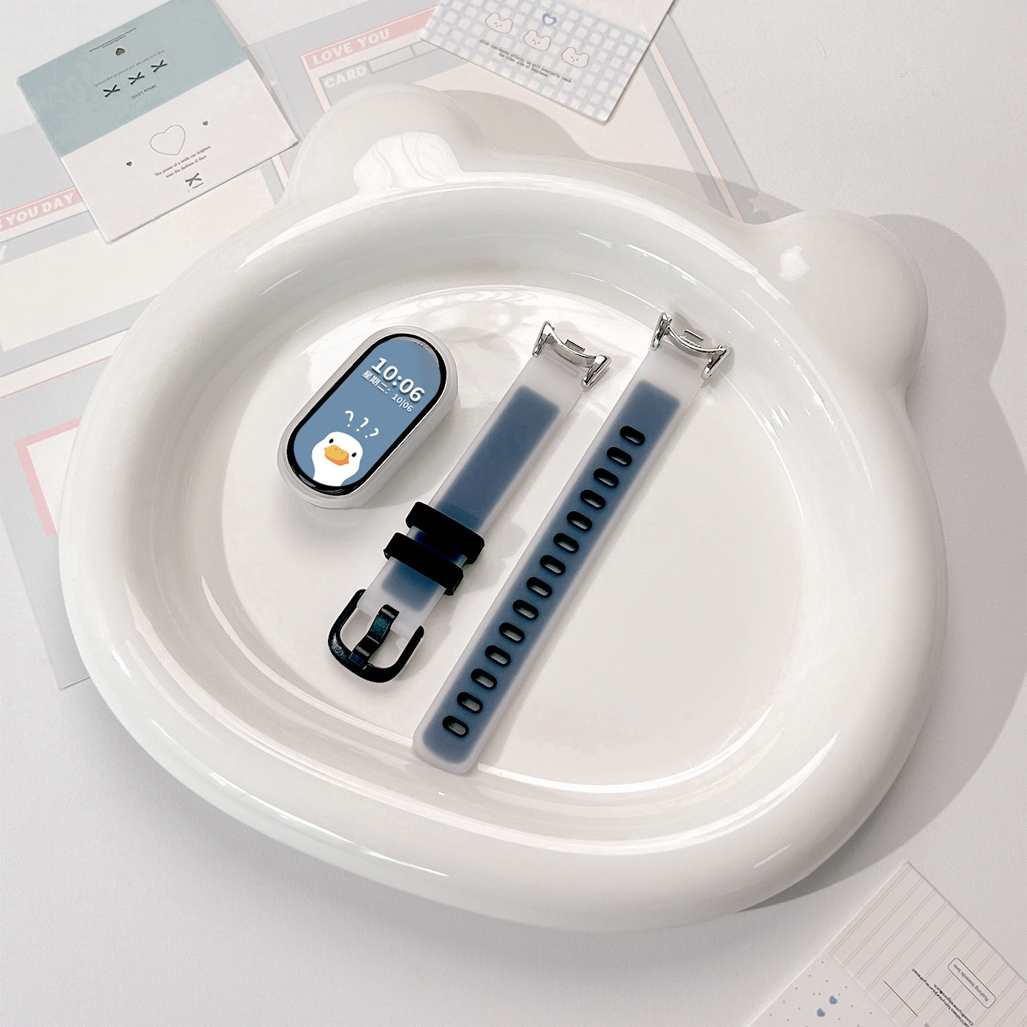 适用小天才电话手表表带Z10/Z9可爱挂脖Z11新款Z8Z7S保护套3139B高清大图