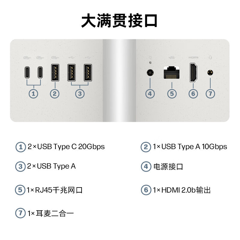 [新品]惠普(HP)星Studio Pro 24英寸2026高端一体机台式电脑主机(酷睿Core5 210H 16G 512G)学习办公影音24-cu012wcn高清大图