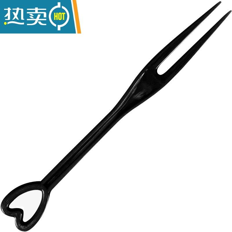 敬平水果叉独立包装透明塑料小叉子水晶点心蛋糕叉子水果签果插 透明心形叉3000支[热卖款] 简装9cm长高清大图