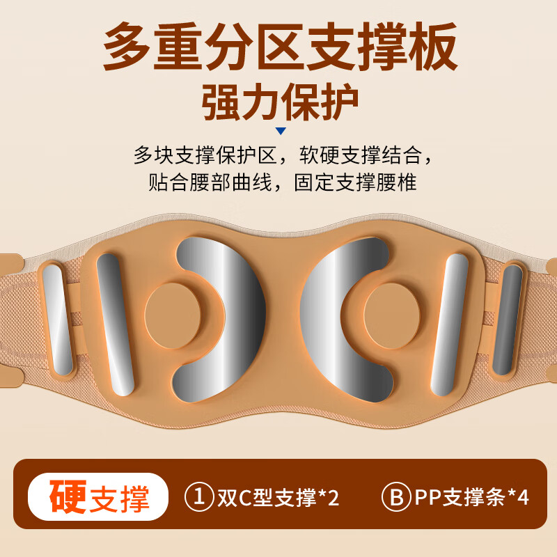 和正腰部按摩器 按摩仪老人宝妈家用支撑护腰带 多功能振动热敷暖腰背 生日母亲节送妈妈 腰部支撑按摩器 HZ-Y5高清大图