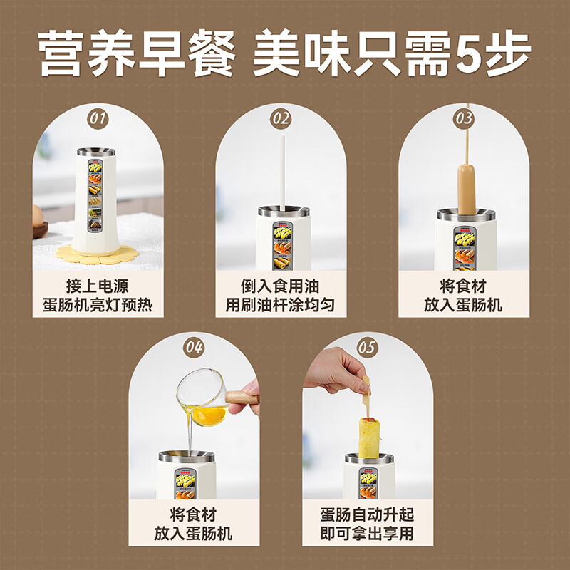 艾贝丽早餐机多功能智能烘焙一体机全自动加热快速出餐简约设计厨房好帮手高清大图