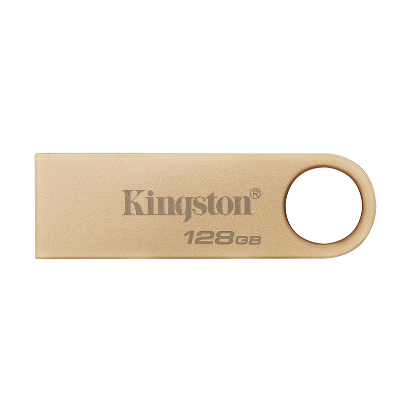 金士顿(Kingston)128G U盘DTSE9G3高速金属外壳闪存优盘USB3.2 Gen 1读速220MB/s金色