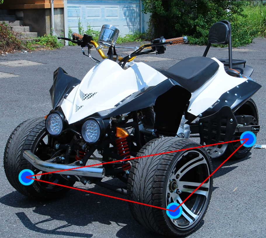 冲天狼成人沙滩车倒三轮燃油越野摩托车