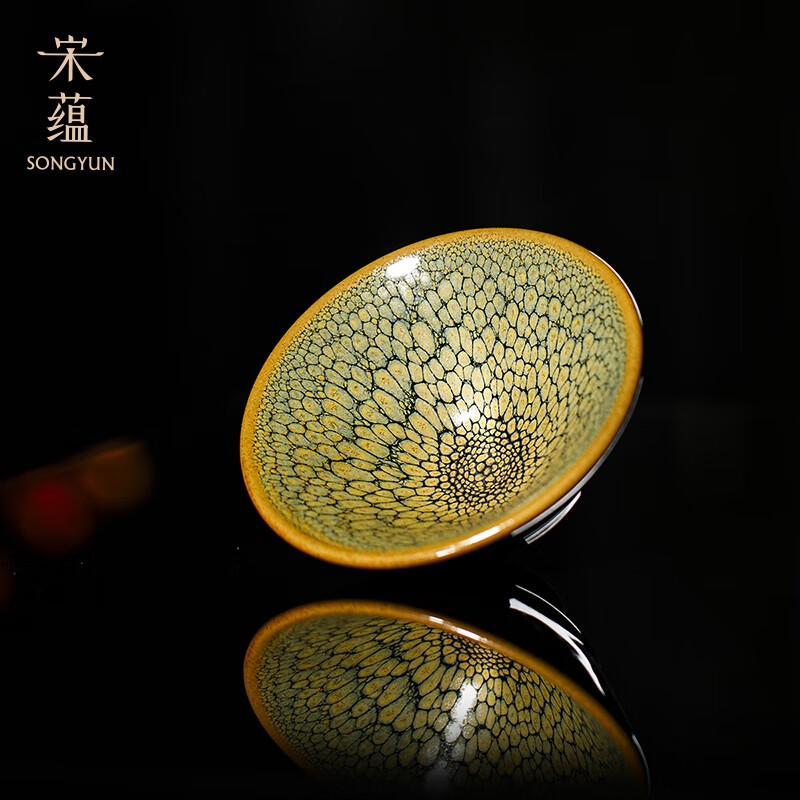 宋蕴 宋盏四杯竹盒款 SY052501高清大图