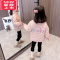 可莉允女童秋冬装棉服儿童公主棉衣女宝宝冬季洋气加绒加厚轻薄保暖外套