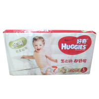 好奇(Huggies)金装 超柔贴身纸尿裤L40+6片 婴儿通用尿不湿