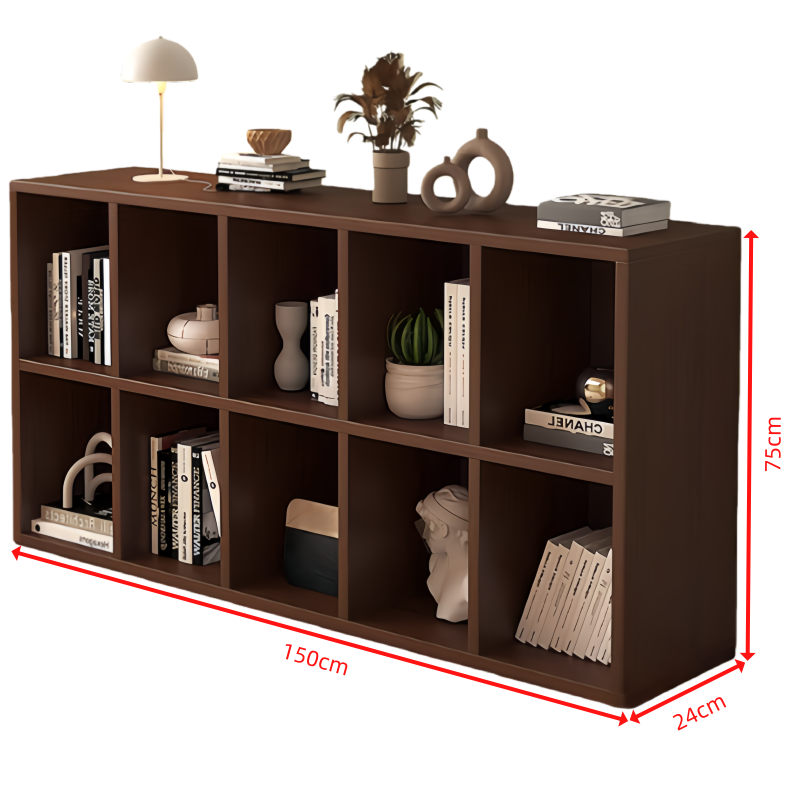 芙首泰书柜两层1500*240*750mm个高清大图