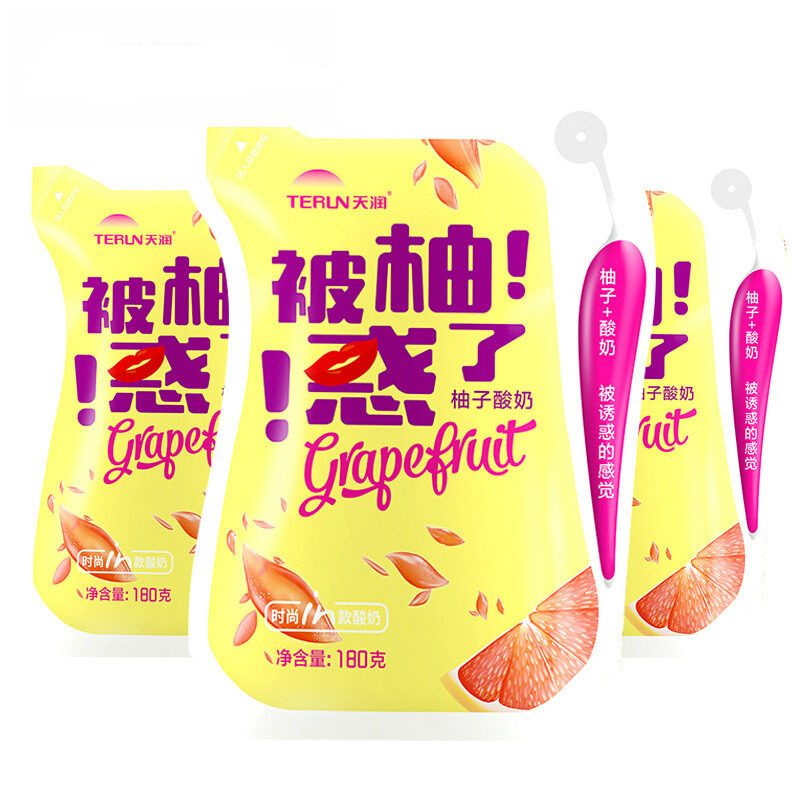 天润(TERUN)新疆特产被柚惑了酸奶浓缩酸牛奶 180g*12袋