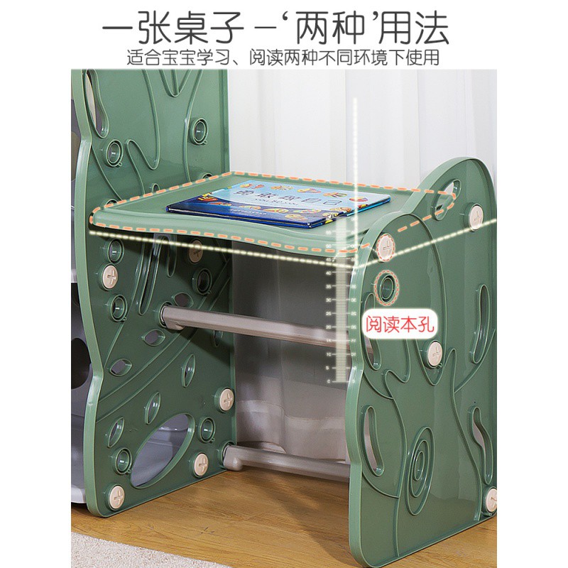 儿童玩具收纳架幼儿园宝宝整理架书柜大容量多层置物架卡通绘本架收纳柜 三维工匠高清大图