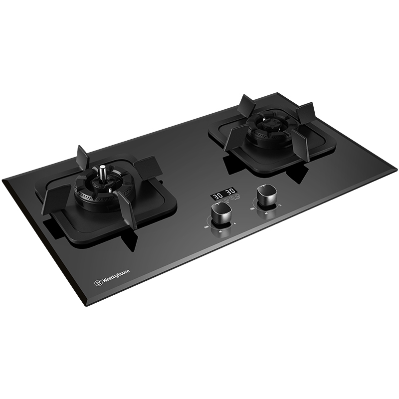 西屋(Westinghouse)燃气灶JZT-ZB01 天然气 钢化玻璃面板 4.5大火力 双眼灶具