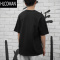 HLCOMANNNID短袖T恤情侣多克重精梳宽松打底国潮欧美风短袖T恤男