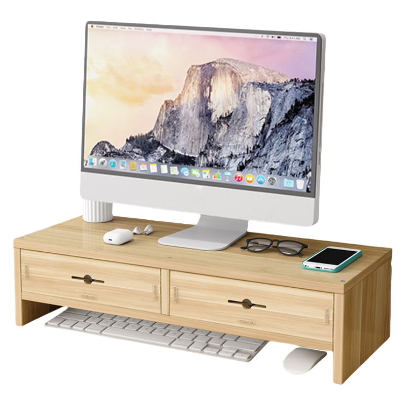 珂洋 显示器增高架 双层隔断(2抽屉) 个高清大图