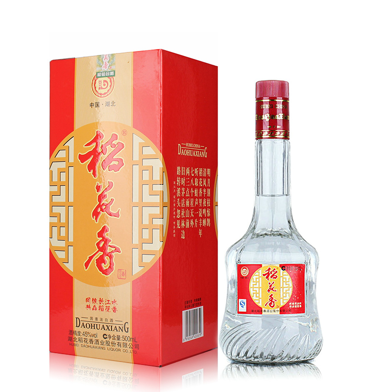 湖北名酒稻花香长江情45度固液法白酒家常酒500毫升参数