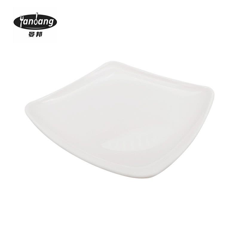 晏邦 密胺餐具 四方盘 9.5寸 240*240*33mm 1个图片