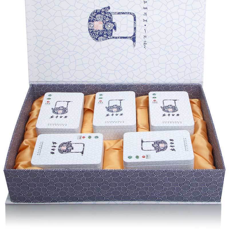 艺福堂明前特级正宗安吉白茶御品茶叶礼盒2021新茶珍稀嫩芽绿茶端午送礼礼盒装150g