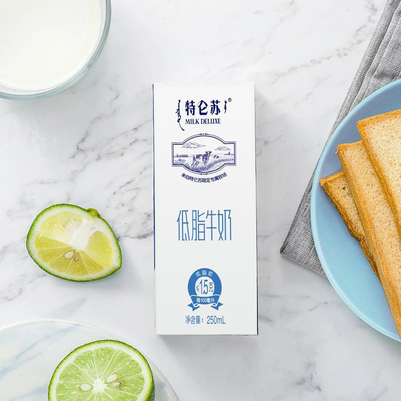 蒙牛 特仑苏低脂牛奶 250ml*12 整箱