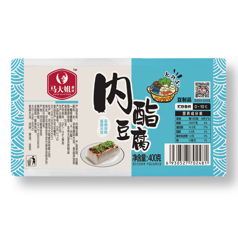马大姐内酯豆腐400g