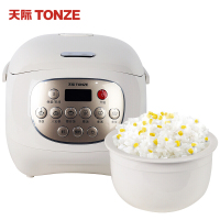 天际(TONZE)电饭煲3L陶瓷内胆煮粥煮饭煲汤智能预约瓷胆智能家用煮粥煲汤煮饭双重控温悬浮碗型加热柴火饭FD30A-W