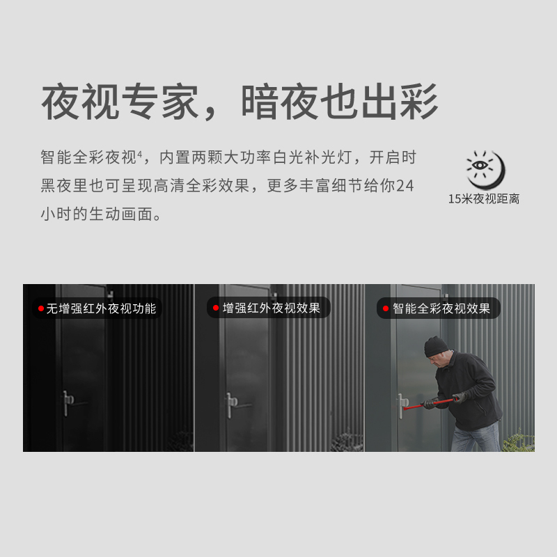 360 摄像头户外旗舰版W4Max 400W超清2.5K全彩夜视 wifi室外防水监控器 400W户外枪机+32G内存卡高清大图