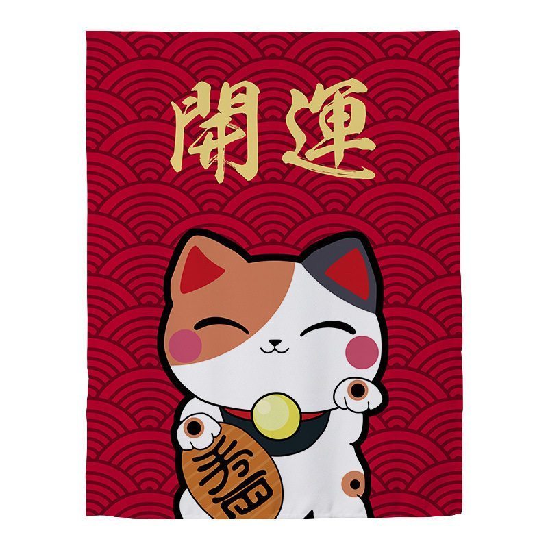 家柏饰(CORATED)窗帘免打孔安装遮光宿舍学生卧室简易出租房用出租屋魔术贴小窗帘 花猫 宽1.2X高1.2一片高清大图
