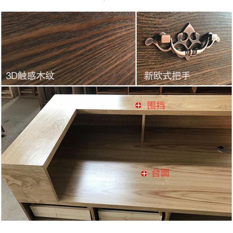 工业风复古收银台柜台服装店简约吧台桌公司前台接待台桌理发店 定制转角、颜色、尺寸_130x60x100cm