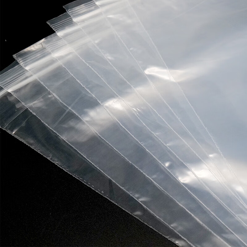 海斯迪克 加厚透明PE自封袋 HKSN-01 17*25cm 16丝 100个 1件高清大图