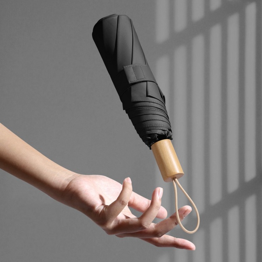 美度(MAYDU) ins小清新晴雨伞黑胶防晒防紫外线太阳伞女三折