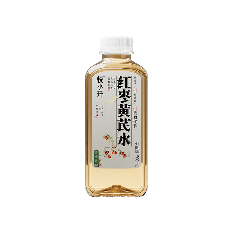 茶小开 红枣黄芪水 500ml*15瓶 箱