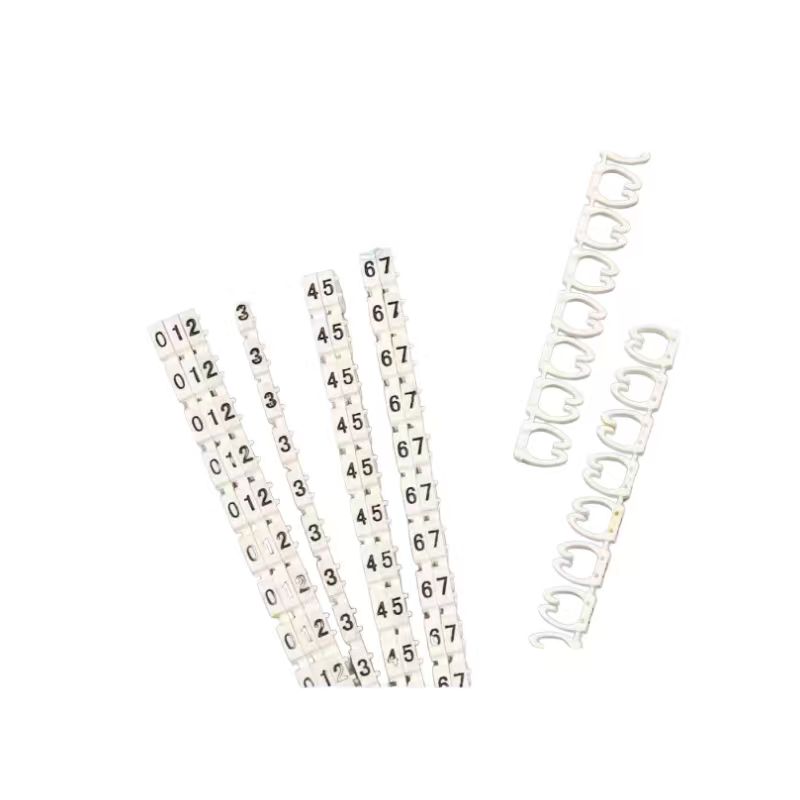 白色卡扣号码管默认1.5mm² 0-9 组高清大图