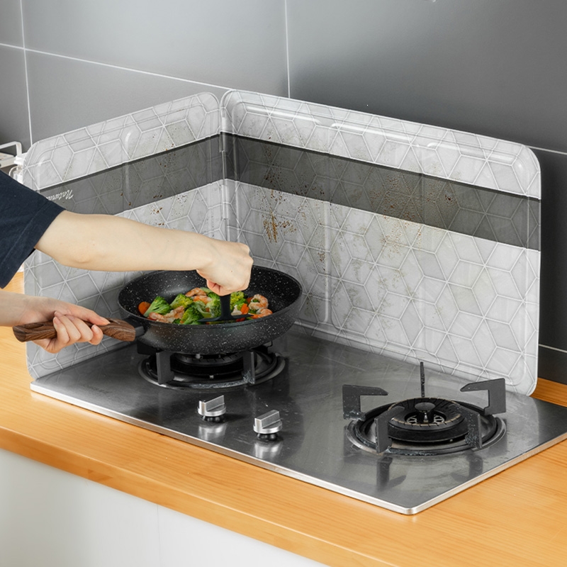 纳丽雅厨房挡油板炒菜防油溅隔热煤气灶台电磁炉铝箔隔热挡板