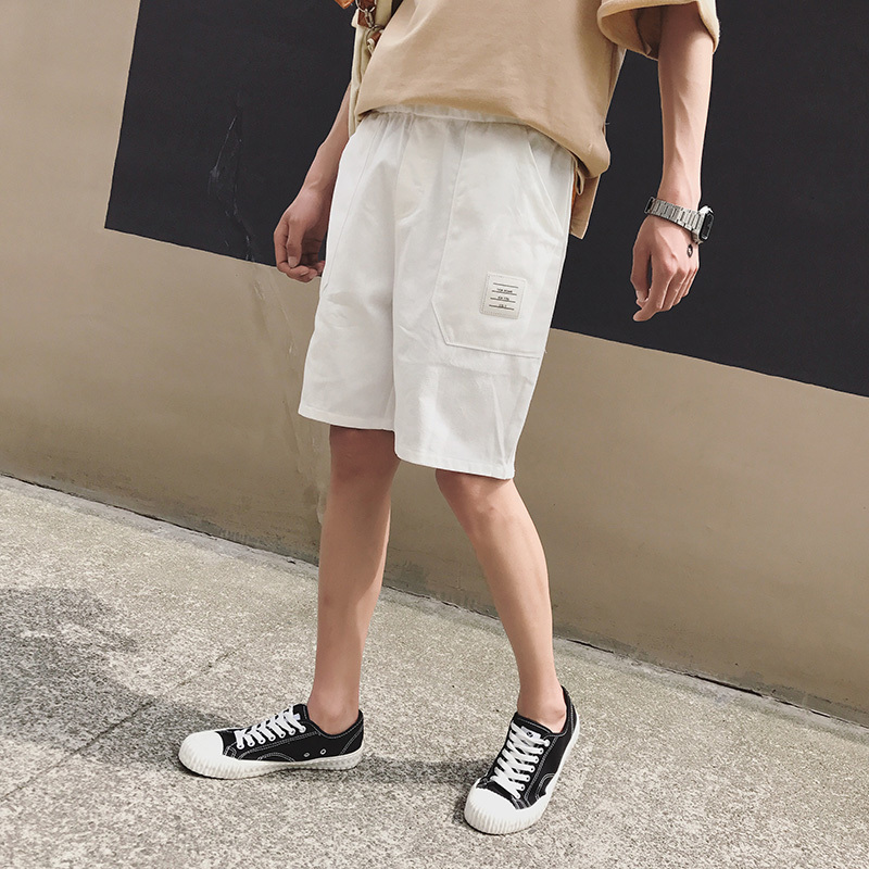 夏款男士短裤五分裤大码宽松裤子韩版时尚男生大裤衩休闲沙滩裤