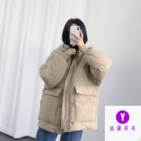 冬季MYLE NINO冬季韩版衣敲chic服工装面服女宽松加厚学生羽绒袄外套潮20迈尔尼诺25青年人