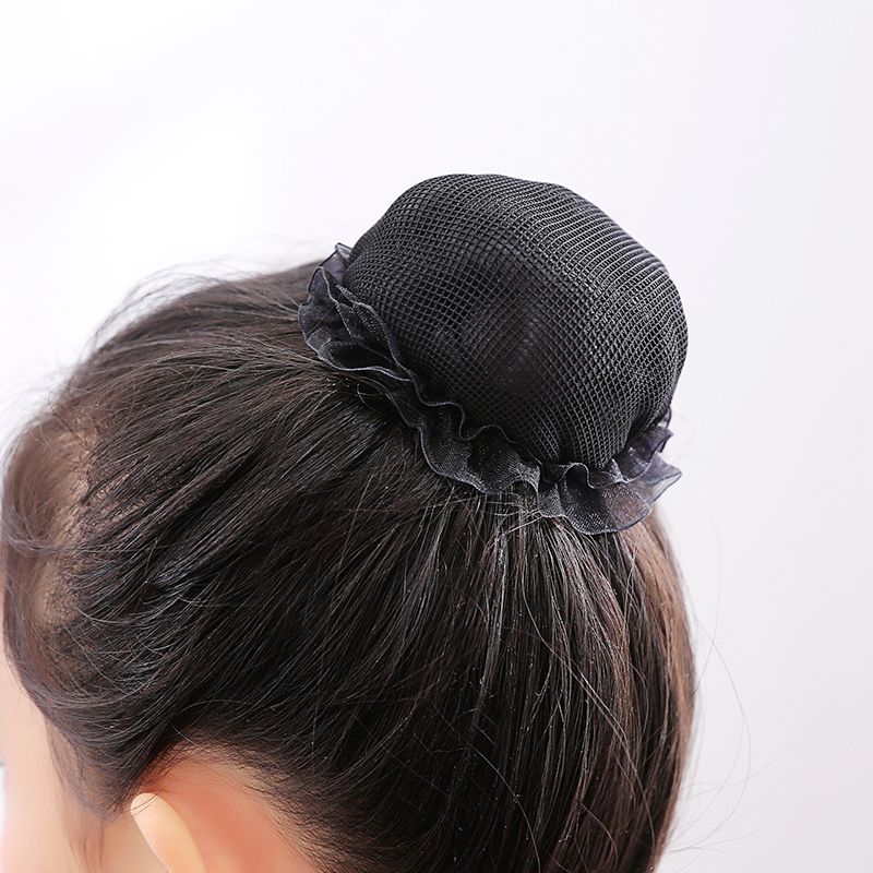 女童儿童舞蹈盘发器盘发隐形发网女童头饰舞蹈考级束发丸子头网兜