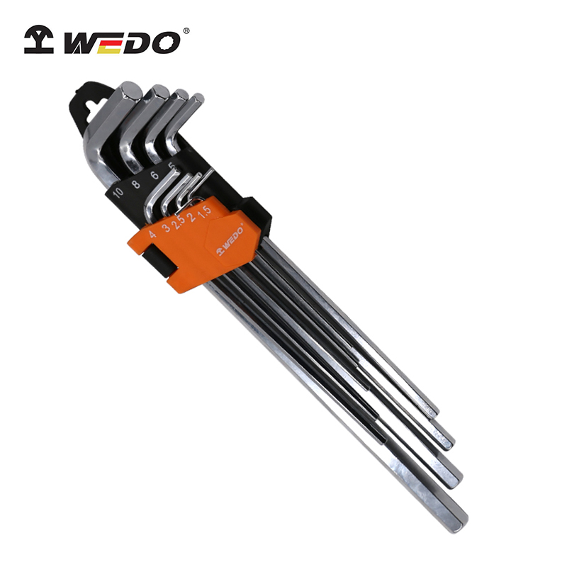 WEDO/维度 公制特长平头内六角组套 WD257B 9件 1套高清大图
