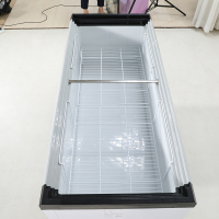 2.2米长妮雪冰柜商用超市展示柜卧式岛柜冷柜冰箱冷藏冷冻柜玻璃门保鲜柜