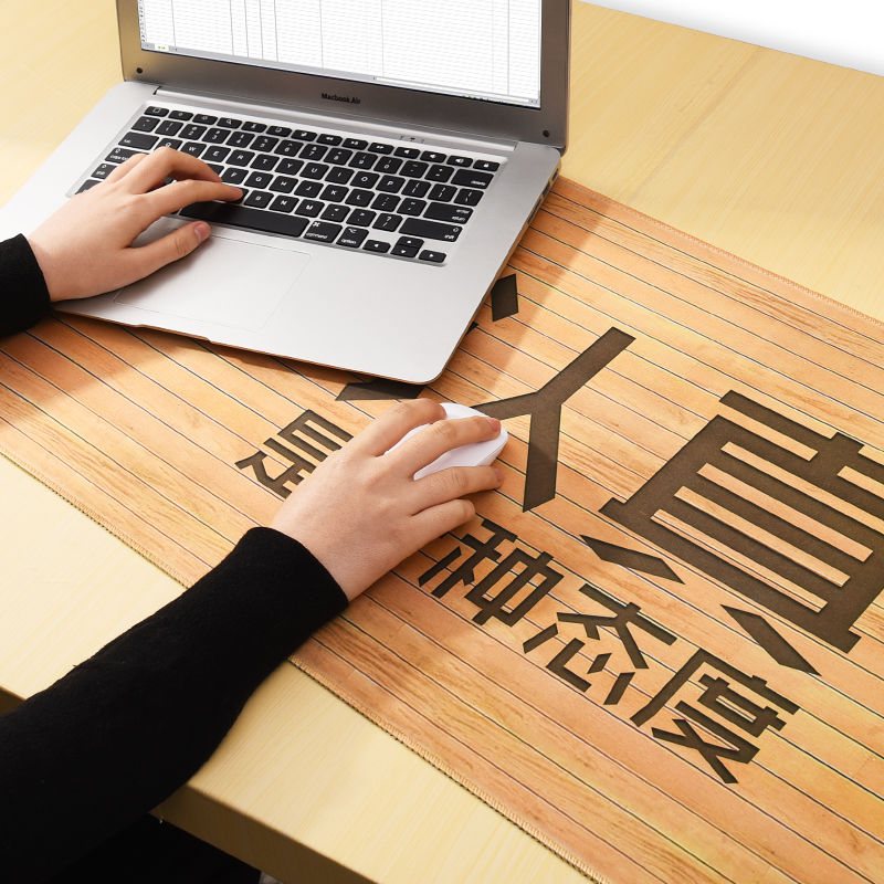 游戏电竞超大大号鼠标垫定制女加厚锁边电脑书桌垫办公桌键盘手托大垫子高清大图