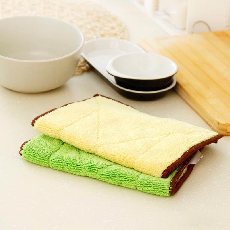 加厚吸水抹布10条装不沾油清洁布洗碗巾厨房不毛擦碗毛巾洗碗布