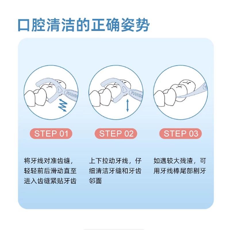 小鹿妈妈牙线一次性牙线家用经典盒装 2盒装高清大图