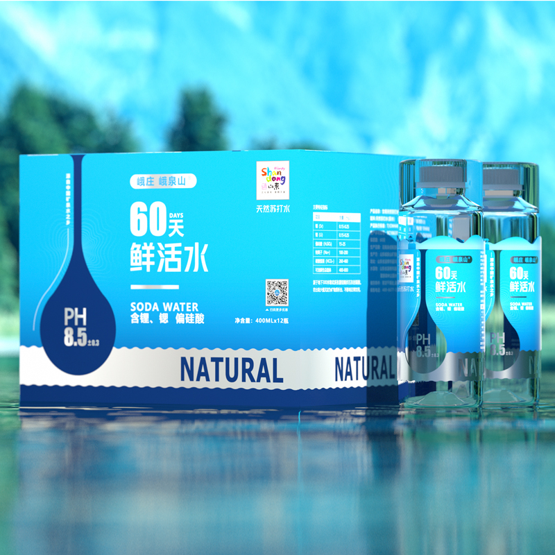 峨庄峨泉山60天鲜活水1箱(400ml*12)