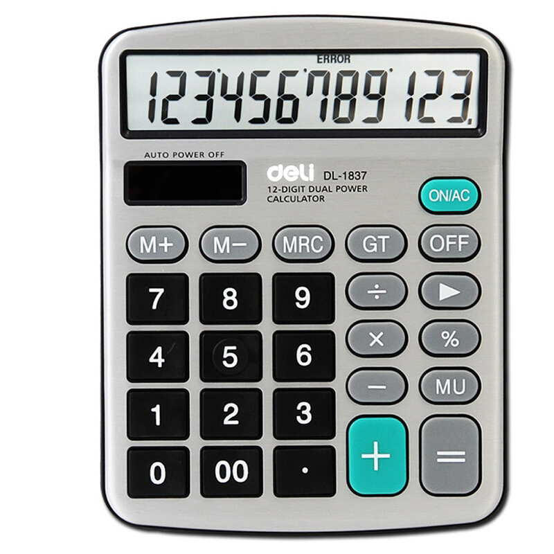 得力deli1837电子计算器单个装视频